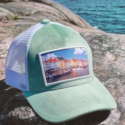 Caps - Gårda Velvet Trucker Copenhagen (grün/weiss)