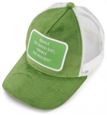 Kappe - Gårda Velvet Trucker Inhale (grün)