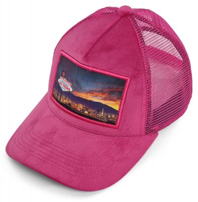 Caps - Gårda Velvet Trucker Las Vegas (rosa)