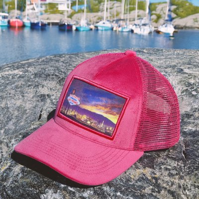 Caps - Gårda Velvet Trucker Las Vegas (rosa)