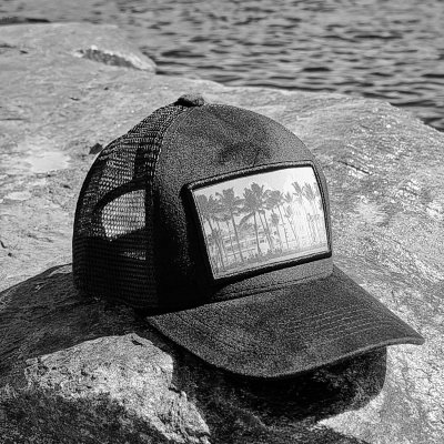 Caps - Gårda Velvet Trucker Miami Beach (schwarz)