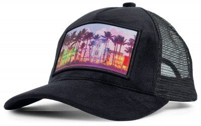 Caps - Gårda Velvet Trucker Miami Beach (schwarz/mehrfarbig)