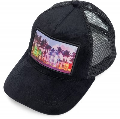 Caps - Gårda Velvet Trucker Miami Beach (schwarz/mehrfarbig)