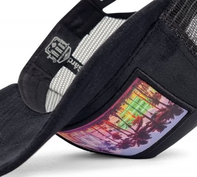 Caps - Gårda Velvet Trucker Miami Beach (schwarz/mehrfarbig)