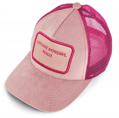 Kappe - Gårda Velvet Trucker Mondays (rosa)