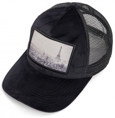 Caps - Gårda Velvet Trucker Paris (schwarz)