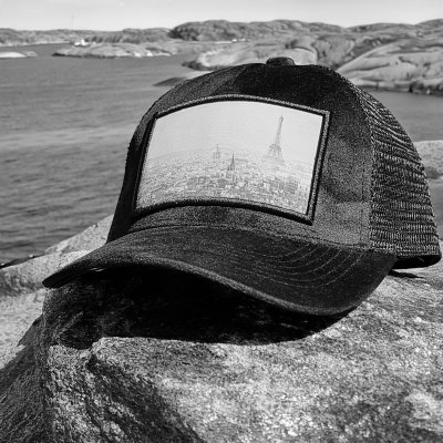 Caps - Gårda Velvet Trucker Paris (schwarz)