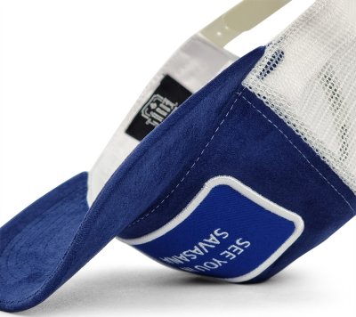 Kappe - Gårda Velvet Trucker Savasana (blau)