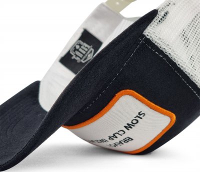 Kappe - Gårda Velvet Trucker Slow Clap (schwarz und weiß)