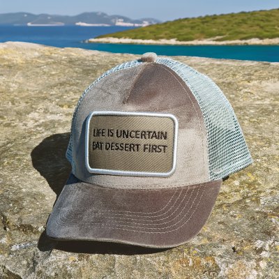 Kappe - Gårda Velvet Trucker Uncertain (grau)