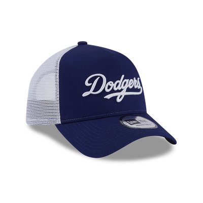 Caps - New Era Los Angeles Dodgers A-Frame Trucker Cap (blau)