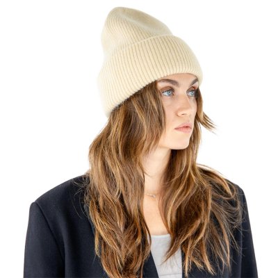 Mützen - Gårda Angora Beanie (creme)