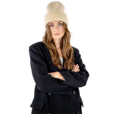 Mützen - Gårda Angora Beanie (creme)