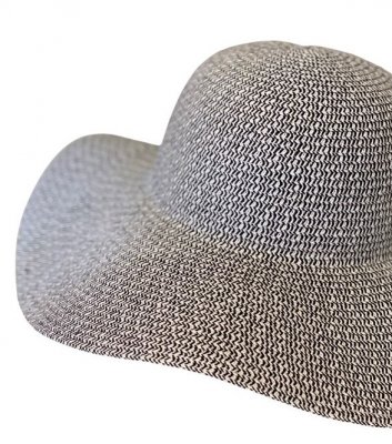 Hüte - Gårda Strohhut (Schwarz/Weiß)