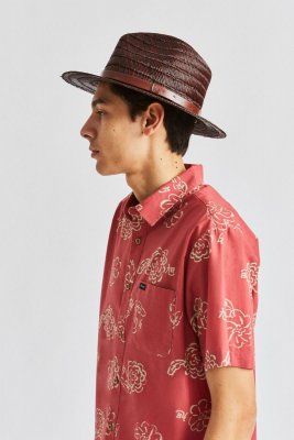 Hüte - Brixton Messer Straw (braun)