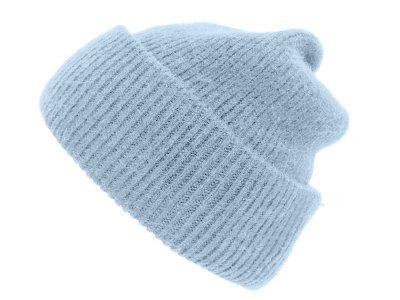 Mützen - Gårda Angora Beanie (hellblau)