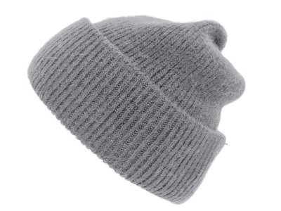 Mützen - Gårda Angora Beanie (hellgrau)