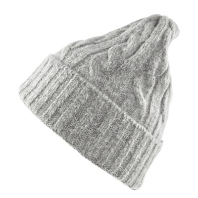 Mützen - Gårda Bad Gastein Cable Knit Wool Mix Beanie (grau)