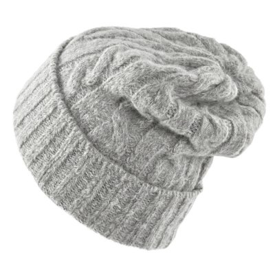 Mützen - Gårda Bad Gastein Cable Knit Wool Mix Beanie (grau)