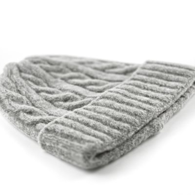 Mützen - Gårda Bad Gastein Cable Knit Wool Mix Beanie (grau)