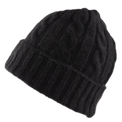 Mützen - Gårda Bad Gastein Cable Knit Wool Mix Beanie (schwarz)