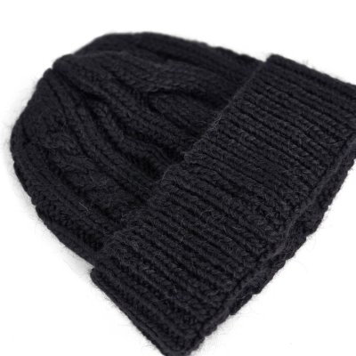 Mützen - Gårda Bormio Cable Knit Wool Mix Beanie (schwarz)