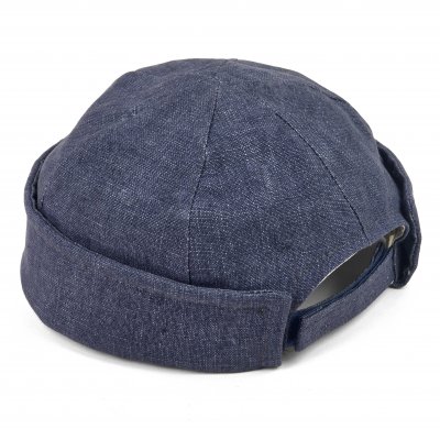Mützen - Gårda Cavo Linen Docker Beanie (blau)