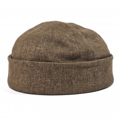 Mössor - Gårda Cavo Linen Docker Beanie (brun)