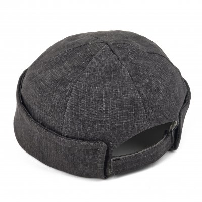Mützen - Gårda Cavo Linen Docker Beanie (Dunkelgrau)