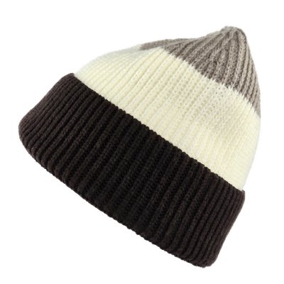 Mützen - Gårda Courchevel Merino Wool Beanie (beige/offwhite/braun)