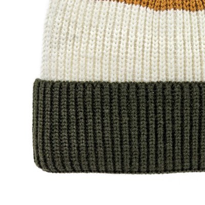 Mützen - Gårda Courchevel Merino Wool Beanie (grün/cremeweiß/senf)