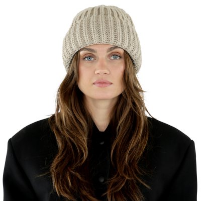 Mützen - Gårda Ebene Wool Mix Beanie (beige)