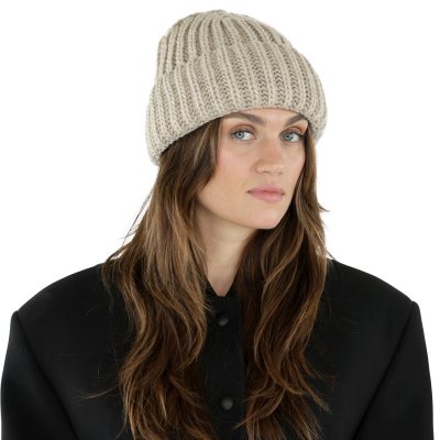 Mützen - Gårda Ebene Wool Mix Beanie (beige)