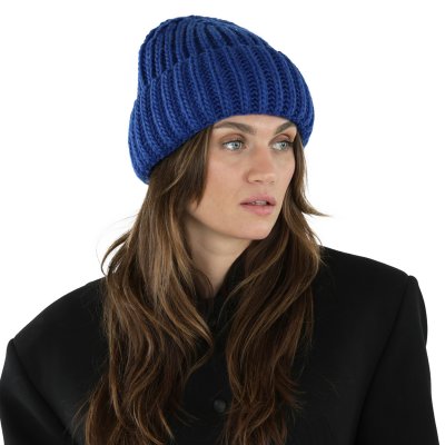 Mützen - Gårda Ebene Wool Mix Beanie (blau)