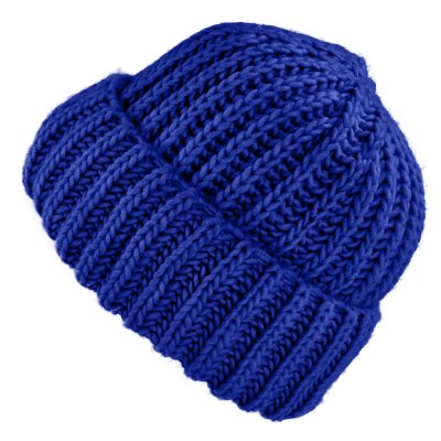 Mützen - Gårda Ebene Wool Mix Beanie (blau)