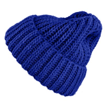 Mützen - Gårda Ebene Wool Mix Beanie (blau)