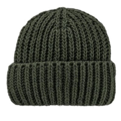 Mützen - Gårda Ebene Wool Mix Beanie (dunkelgrün)