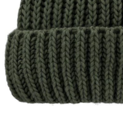 Mützen - Gårda Ebene Wool Mix Beanie (dunkelgrün)