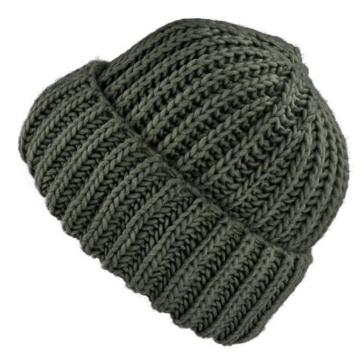 Mützen - Gårda Ebene Wool Mix Beanie (dunkelgrün)