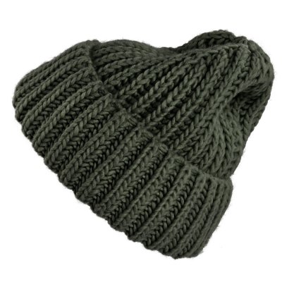 Mützen - Gårda Ebene Wool Mix Beanie (dunkelgrün)