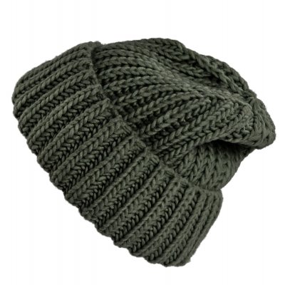 Mützen - Gårda Ebene Wool Mix Beanie (dunkelgrün)