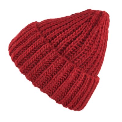 Mützen - Gårda Ebene Wool Mix Beanie (rot)