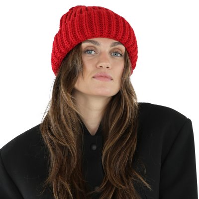 Mützen - Gårda Ebene Wool Mix Beanie (rot)