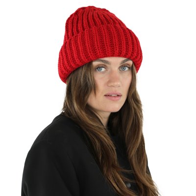 Mützen - Gårda Ebene Wool Mix Beanie (rot)