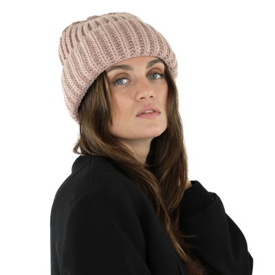 Mützen - Gårda Ebene Wool Mix Beanie (rosa)