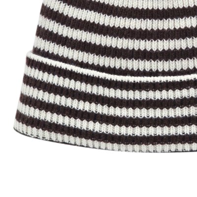 Mützen - Gårda Saint-Gervais Striped Wool Mix Beanie (braun/weiß)