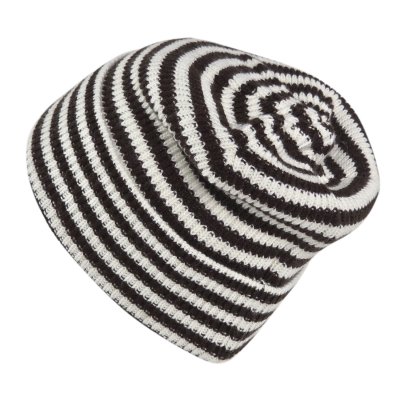 Mützen - Gårda Saint-Gervais Striped Wool Mix Beanie (braun/weiß)