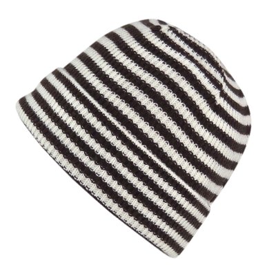Mützen - Gårda Saint-Gervais Striped Wool Mix Beanie (braun/weiß)