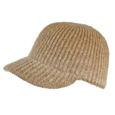 Mützen - Gårda Innsbruck Alpaca Mix Visor Beanie (kamel)