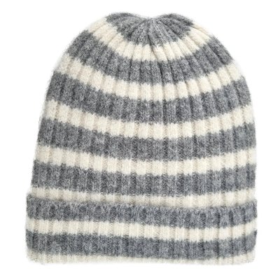 Mützen - Gårda Isfjord Slouch Beanie (grau/weiß)